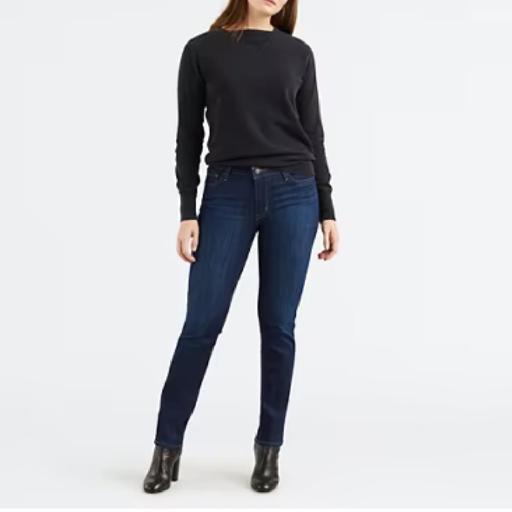 Levi's Women's Dark Blue Slim Straight Jeans